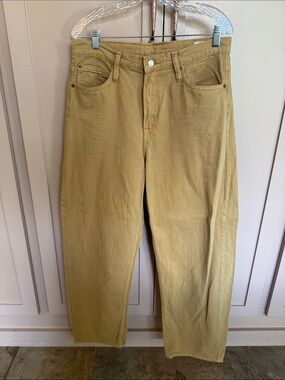 GAP Women’s Mustard High Rise Barrel Jeans (10L)